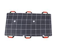 Patient Transfer Aid Caregiver Support Pad with Six Hand Grips and Strap Borders for Turning Repositioning Bamboo Fiber Aloe Breathable Quilted, Style to 1, 115 X 80 Cm