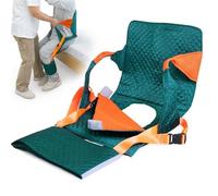 Patient Transfer Blanket with Tailbone Support, Padded Wheelchair Cushion for Lifting Aid, Toileting Sling with Double Handles for Paralyzed Elderly and Seniors