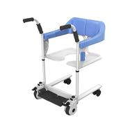 Patient Transfer Chair, Bathroom Wheelchairs,Seated Patient Lift,360 Degree Universal Wheel,Home Shifter for Nursing Paralyzed Elderly,Disabled People Manual Wheelchair(Blue)