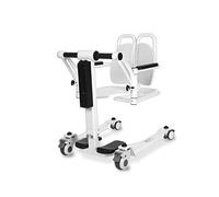 Patient Transfer Chair Electric Lift, Foldable Lift for Home, Bedside Commode Wheelw/ 180° Split Seat, Full Body Waterproof Shower for Seniors
