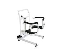 Patient Transfer Chair Electric Lift for Home,Electric One Key Lift Wheelw/ 180°Split Seat,Bed to Toilet Home Lifter for Elderly,330Lb