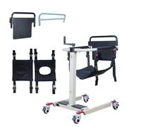Patient Transfer Chair Lift for Elderly and Disabled, Adjustable Height and Width, Ideal for Limited Mobility Wheels