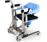 Patient Transfer Chair Lift for Home,Portable with 180°Split Seat and Bedpan,Transport with Tray Desk for and Seniors,304 Stainless Steel