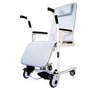 Patient Transfer Chair Lift Hydraulic Lift Wheelw/Detachable Armrest 360°Rotating Embedded Seat Transport Shower for Aldult Elderly Handicapped