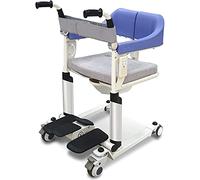 Patient Transfer Chair Lift Wheelfor Home,Self-Service Lift Machine Shower W/180°Split Seat,Bedside Commode Lift Aid for Nursing Paralyzed Elderly