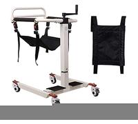 Patient Transfer Chair Patien Lift for Home, Multifunctional Lifter W/Padded Seat Elderly Disabled Full Body Steel Transport Wheelfor Nursing Paralyzed Elderly, 330 Lbs