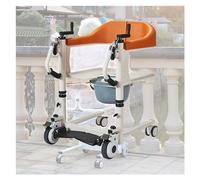 Patient Transfer Chair Portable Bath Lifts with 180° Split Seat for Disabled Elderly - Lift, Commode Toilet Shower with Wheels & Hoist Lifting for Nursing Homes.