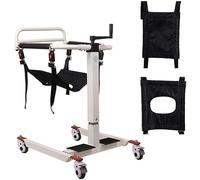 Patient Transfer Chair,Portable Lift Aid W/180°Split Seat for Inside Shower Bedside Commode Self-Service Lift Machine Home Shifter - Holds Up to 330Lbs
