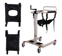 Patient Transfer Chair - Portable Multi-Function Shower & Transport Wheelchair with Lifting Assist for Elderly Home Care
