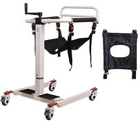 Patient Transfer Chair,Steel Transport Wheel- Portable Lift Wheelfor Home, Full Body Lifter with Padded Seat