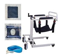 Patient Transfer Chair Upgrade Lift Wheelfor Home, Portable Lift for Car, Handicap Shower Aid, Commode Toilet S for Seniors, Folding, Capacity 150Kg