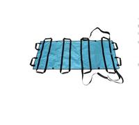 Patient Transfer Pad Emergency Rescue Moving Stretcher Disabled Elderly Assisted Mobility Positioning Pad Waterproof for Hospital Sports Venues Ambulance(Blue- with shoulder strap)