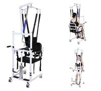 Patient Transferred Lift Chair Body with 360° Hanger, Walking Aids Height Adjustable, Seniors Handicap Walking Frame with Armrest, Body Transfer for Home Use, Load 150kg