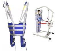 Patient Walking Sling for Transfer Machine Handicap Commode Full Body Sling Walking Standing Aids for Elderly Divided Leg Sling Bathroom Transfer Hammock(M)