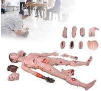 Patient Wound Care Simulator, with Wound Modules Advanced Anatomical, Full Body Life Size Burn Human Model for Nursing Medical Training Teaching