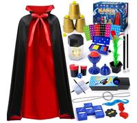 PATIFEED Magic Kit, Magic Set with Magician Costume for Kids Age 6-8, Magic Tricks for Kids Ages 6 7 8 9 10 11 12 Year Old