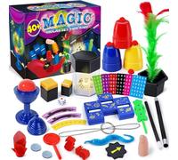 PATIFEED Magic Kit, Magic Tricks for kids Age 6-8, 40 Magic Tricks with Instructions for Girls Boys Beginners to Perform, Gift for Boys Girls Kids