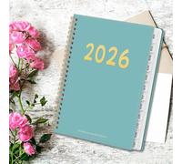 Patifirst 2026 Planners | 12 Month Spiral Bound Notebook,2026 Weekly Monthly Planner | for Academic Work Student Teacher Family Home College