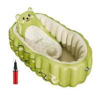 Patifirst Blow up Baby Bathtub | Inflatable Toddler Bathtub Portable Baby Bath - Shower Non Slip Seat with Pump for Bathroom Beach Home Kids Vacation Swimming Camping Bathing