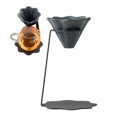 Patifirst Ceramic Pour Over Coffee Dripper | Reusable Pyramid Shape Non Porous - Loose Tea Straining Filter,for Cups Pots Sake Home Office Kitchen Cafe Party
