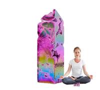 Patifirst Crystal Wand Decor | Crystal Wand Tower Sculpture Decor,Electroplating Decoration, Gradient Meditation Companion for Living Room Bedroom Study Room Dormitory