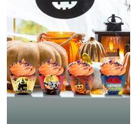 Patifirst Cupcake Liners Halloween, Party Baking Wrap | Scary Cupcake Decoration for Halloween Baby Shower Graduation Celebration Party Wedding Birthday Haunted House