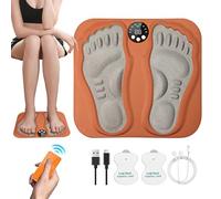 Patifirst Foot Massage Machine - Electric Foot Massagers Stimulator Mat | Rechargeable Stimulator Pad with Remote Control for Legs Back Men Women Work Home Gym Apartment Vacation