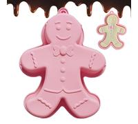Patifirst Gingerbread Man Bakeware Tray - Christmas Gingerbread Man Cake Pan | Non Stick Pie Mould Bakeware Tray for Cake, Soap, Jelly, Cookie