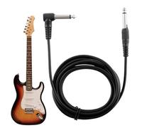Patifirst Guitar Cable | 10 Ft Noise Cancelling Jack Wire - 6.35mm Head Amp Cord for Electric Guitar | for Stage Studio Acoustic Sound Accesorios DJ Speaker Amplifier