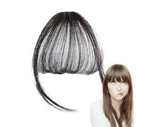 Patifirst Hair Extensions Bangs,Wispy Fake Bangs - Natural Soft Easy Clip On For Women Daily Party For Dates Parties Weddings