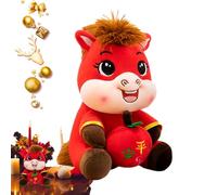 Patifirst Horse Stuffed Animal | Horse Doll | God Of Wealth 2026 Mascot Peace Cartoon Doll for Student Family Adult Child Friend Living Room