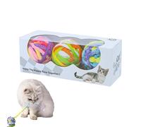 Patifirst Interactive Cat Ball | Kitten Toys Interactive Cat Ball | Soft Chew Games with Jingle Bells, Teeth Cleaning Supplies for Kitten Puppy Exercise Chasing