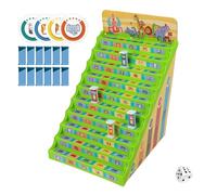 Patifirst Number Checker Board Game | Animal Checkers Family Board Games,Interactive Preschool Learning Activities for Classroom Children Birthday Kindergarten Party Christmas School