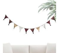 Patifirst Pennant Banner | 9 Ft Baby Shower Cotton Fabric Garland Decor - Pennant Flags for School Boy Girl Room Birthday Party Easter Camping Bedroom Nursery Baby Shower Decoration