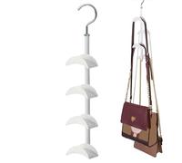 Patifirst Purse Hanger | Rotating Handbag Hook Bag Storage - Space Saver Closet Backpack Holder, Tote Storage Hanger Hook for Belt Shawl Tie Hat Scarf Underwear Bra