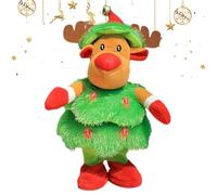 Patifirst Singing Dancing Snowman | Christmas Stuffed Singing Dancing Doll,Christmas Interactive Lighted Musical Plush Doll Decor for Apartment Office Bedroom Party Hotel Car Interior
