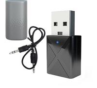 Patifirst USB Wireless Adapter - 5.0 Wireless Dongle,Computer TV Receiver Plug-And-Play 2-in-1 USB Transmitter For Headphone Speaker