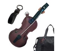 Patifirst Violin Keychain | Leather Violin Toy Keychain - Purse Accessory for Men Women Christmas Graduation Holiday Celebration Birthday Party