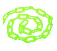 PATIKIL 0.3" Diameter 10Ft Length Plastic Chain Barrier, Safety Link Chain Stanchion for Crowd Control at Driveway Elevator Parking Lot, Green