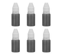 PATIKIL 0.33oz Refill Ink for Stamps and Ink Pads, 6Pcs 10ml Stamp Pad Ink Refill for Office Stamp Self Inking Stamp Date Stamp Scrapbooking, Gray