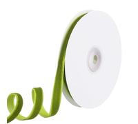 PATIKIL 0.35 Inch x 10 Yards Velvet Ribbons, Single Faced Vintage Velvet Ribbons Spool Perfect for Decor Gift DIY Wrapping Craft Wedding Hair Bow, Grass Green