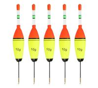 PATIKIL 0.35oz Fishing Glowing Bobbers with Swivel, 5 Pack EVA Fishing Float without Glow Sticks for Saltwater Freshwater Fishing