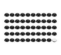 PATIKIL 0.39 x 0.16 Inch Silicone Speaker Isolation Pads, 200 Pcs Hemisphere Bumpers Isolation Feet Non-Skid Adhesive Speaker Pads for Turntable Subwoofer Record Player, Black
