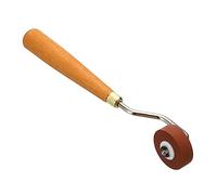 PATIKIL 0.4 Inch Rubber Roller Brayer, Anti Skid Hard Rubber Roller Tools for Wallpaper Art Craft Printing Printmaking Ink Stamping Tape Construction, Red