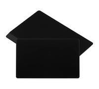 PATIKIL 0.45mm Metal Business Cards, 10 Pack Blank Name Card Laser Engraving Aluminum for DIY Gift Cards, Black