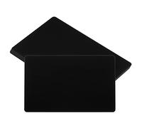 PATIKIL 0.45mm Metal Business Cards, 5 Pack Blank Name Card Laser Engraving Aluminum for DIY Gift Cards, Black