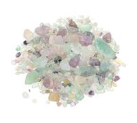 PATIKIL 0.47 Lb Tumbled Chips Stone, 2 Set Natural Crushed Crystal Chips Quartz Pieces Irregular Shaped Stones for Vase Filler Fish Tank Home Aquarium Decor, Multicolor (Approx 213 Gram)