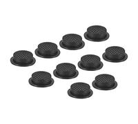 PATIKIL 0.49" LED Flashlight Switch Cap, 10 Pcs Silicone Soft Boot Cover for Push Button Switch Electric Torch Handheld Flashlights DIY Project, Black