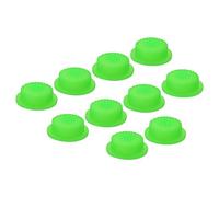 PATIKIL 0.49" LED Flashlight Switch Cap, 10 Pcs Silicone Soft Boot Cover for Push Button Switch Electric Torch Handheld Flashlights DIY Project, Green