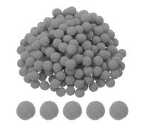PATIKIL 0.4inch Pom Poms for Crafts, 500pcs Small Pompoms for Crafts Mini Puff Balls Bulk High Elasticity Fuzzy Balls for Hats Christmas Art DIY, Gray